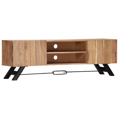 Tv Stolek 140 X 30 X 45 Cm Masivní Akáciové Dřevo