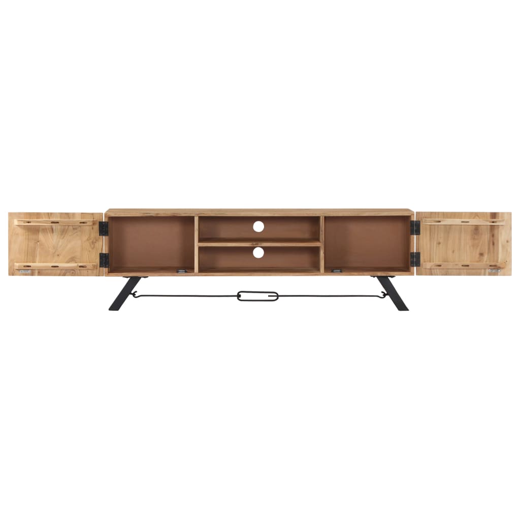 Tv Stolek 140 X 30 X 45 Cm Masivní Akáciové Dřevo