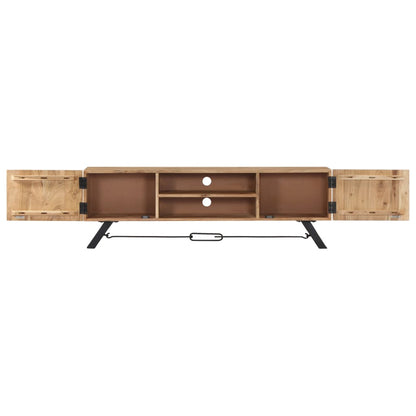 Tv Stolek 140 X 30 X 45 Cm Masivní Akáciové Dřevo