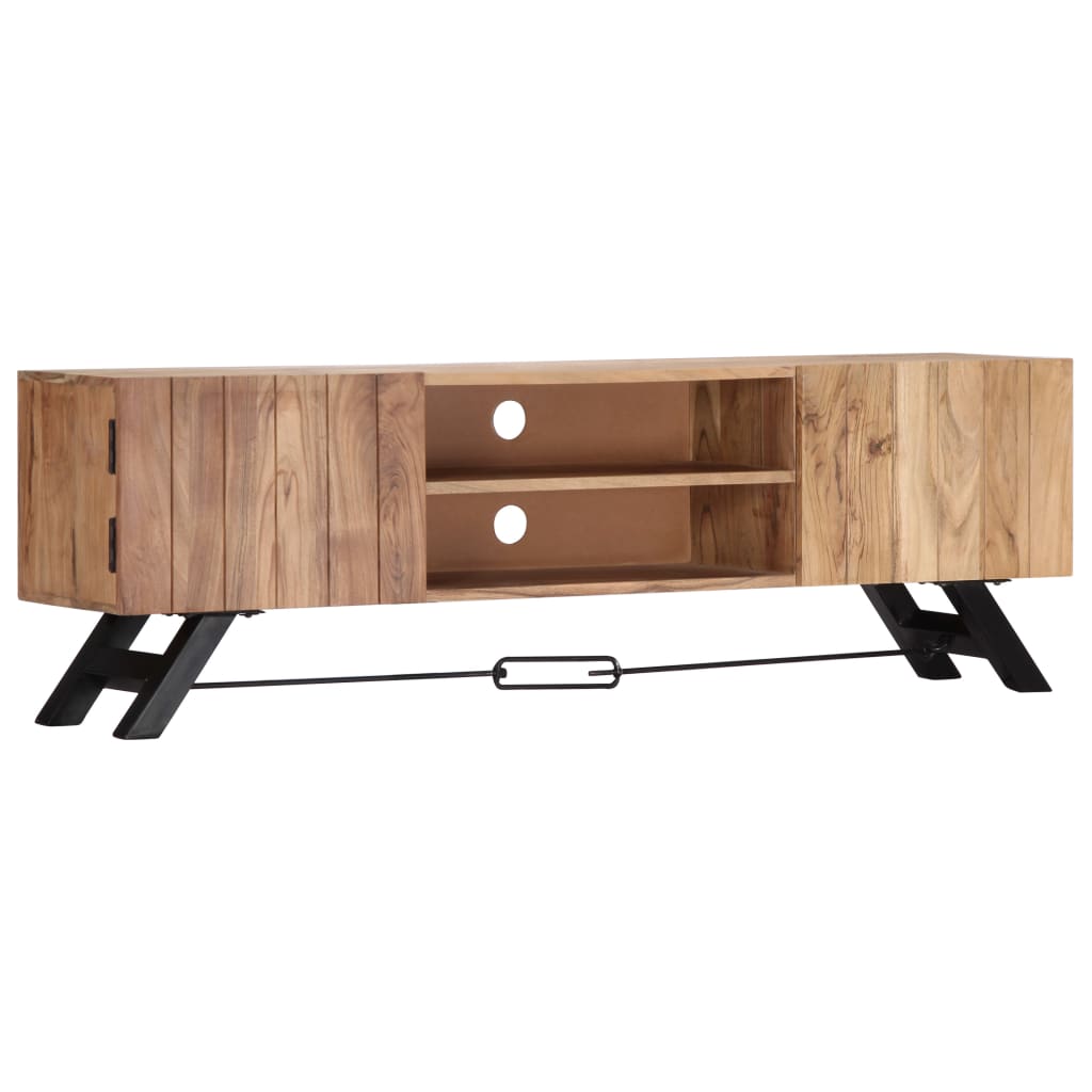 Tv Stolek 140 X 30 X 45 Cm Masivní Akáciové Dřevo