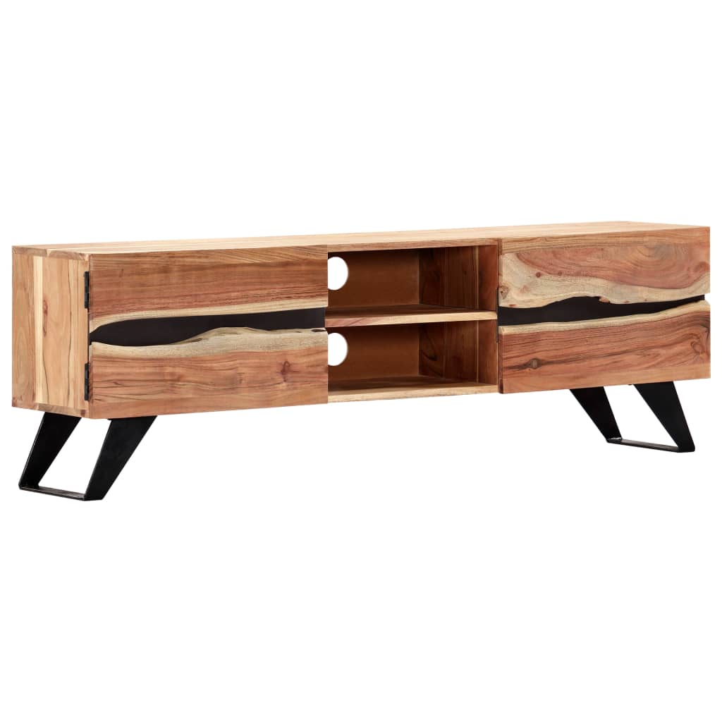 Tv Stolek 140 X 30 X 45 Cm Masivní Akáciové Dřevo