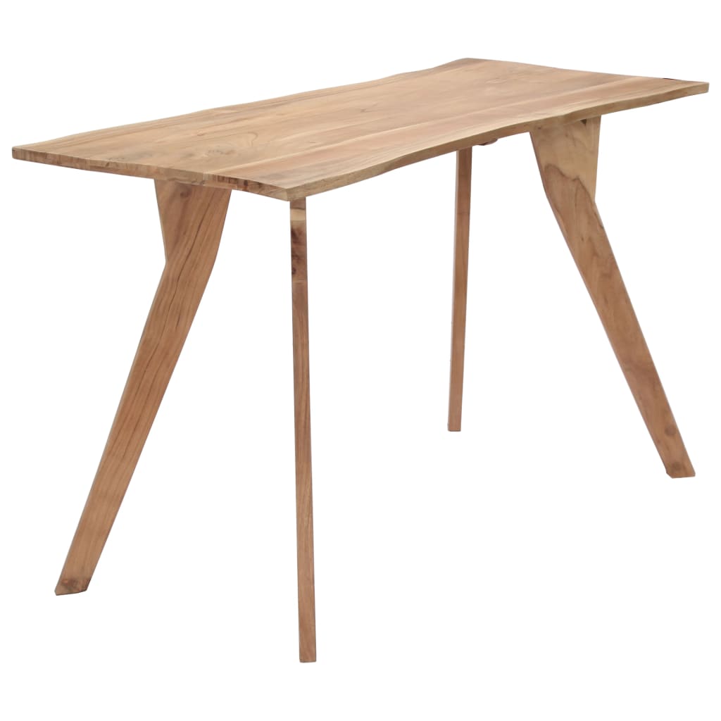 Jídelní Stůl 120 X 58 X 76 Cm Masivní Akáciové Dřevo