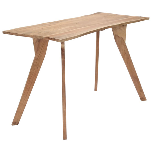Jídelní Stůl 120 X 58 X 76 Cm Masivní Akáciové Dřevo
