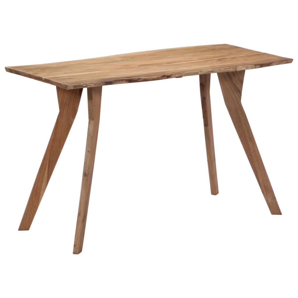 Jídelní Stůl 120 X 58 X 76 Cm Masivní Akáciové Dřevo