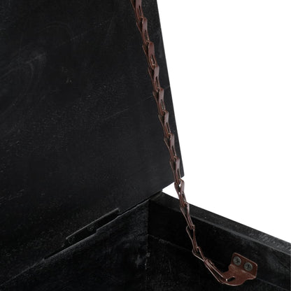 Konferenční Stolek Černý Masivní Mangovník