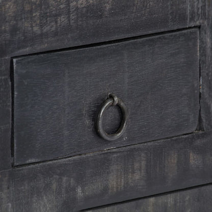 Konferenční Stolek Černý Masivní Mangovník