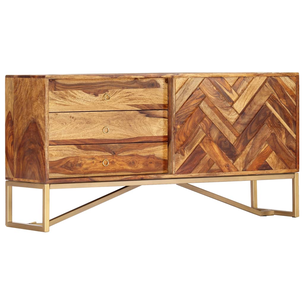 Příborník 118 X 30 X 60 Cm Masivní Akáciové Dřevo