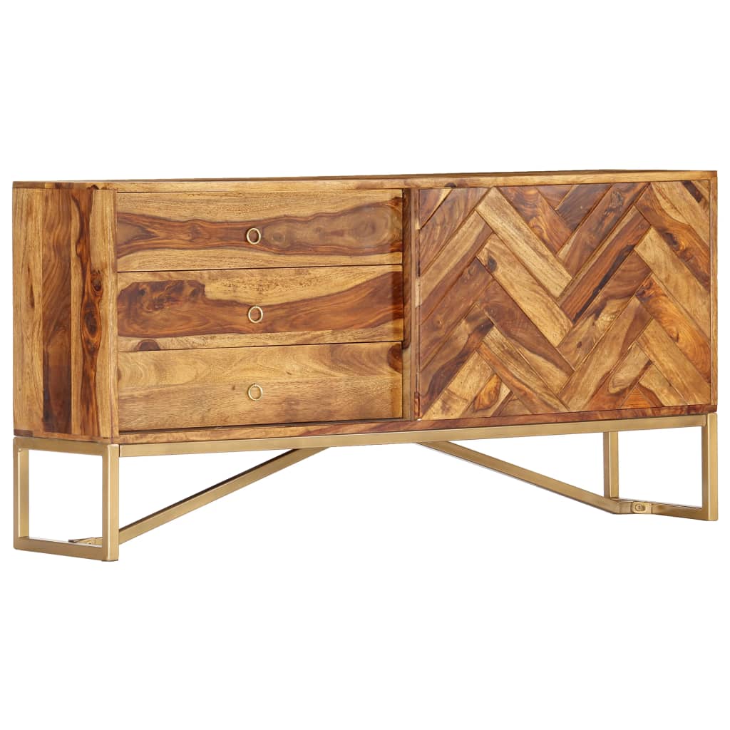 Příborník 118 X 30 X 60 Cm Masivní Akáciové Dřevo