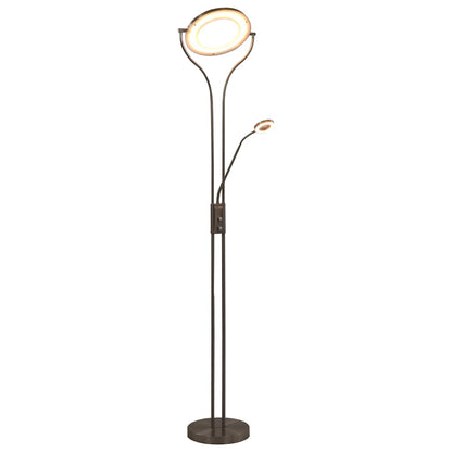 Stojací Lampa 18 W Stříbrná 180 Cm Stmívatelná