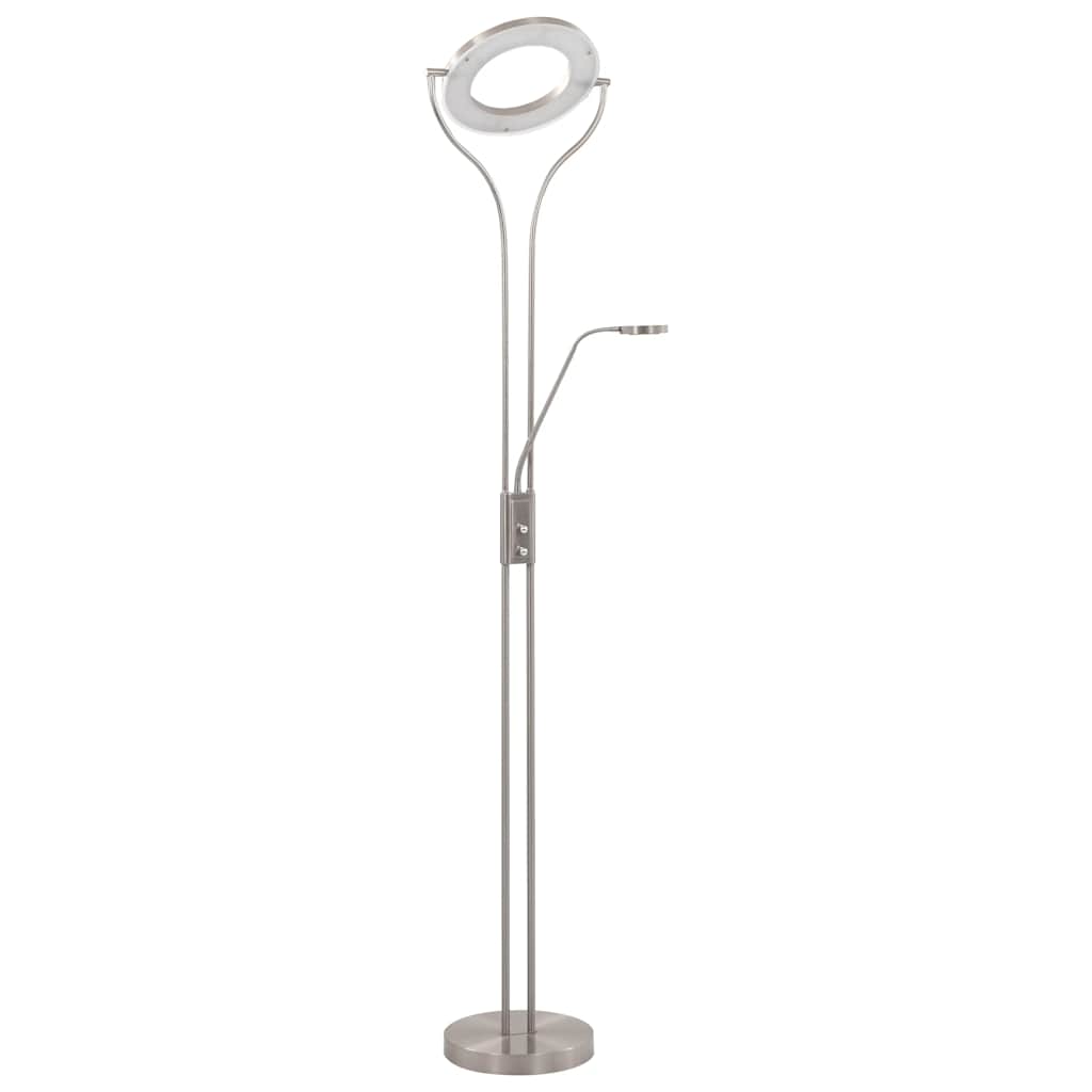 Stojací Lampa 18 W Stříbrná 180 Cm Stmívatelná