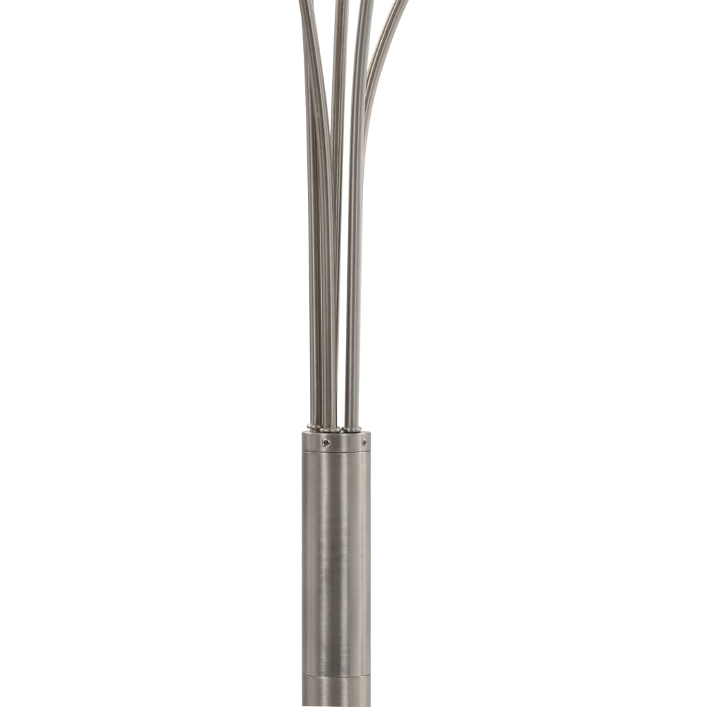 Stojací Lampa 200 Cm 5 X E14 Stříbrná