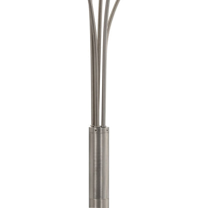 Stojací Lampa 200 Cm 5 X E14 Stříbrná