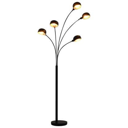 Stojací Lampa 200 Cm 5 X E14 Stříbrná