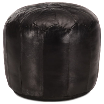 Sedací Puf Bronzový 40 X 35 Cm Pravá Kozí Kůže