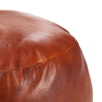 Sedací Puf Bronzový 60 X 30 Cm Pravá Kozí Kůže