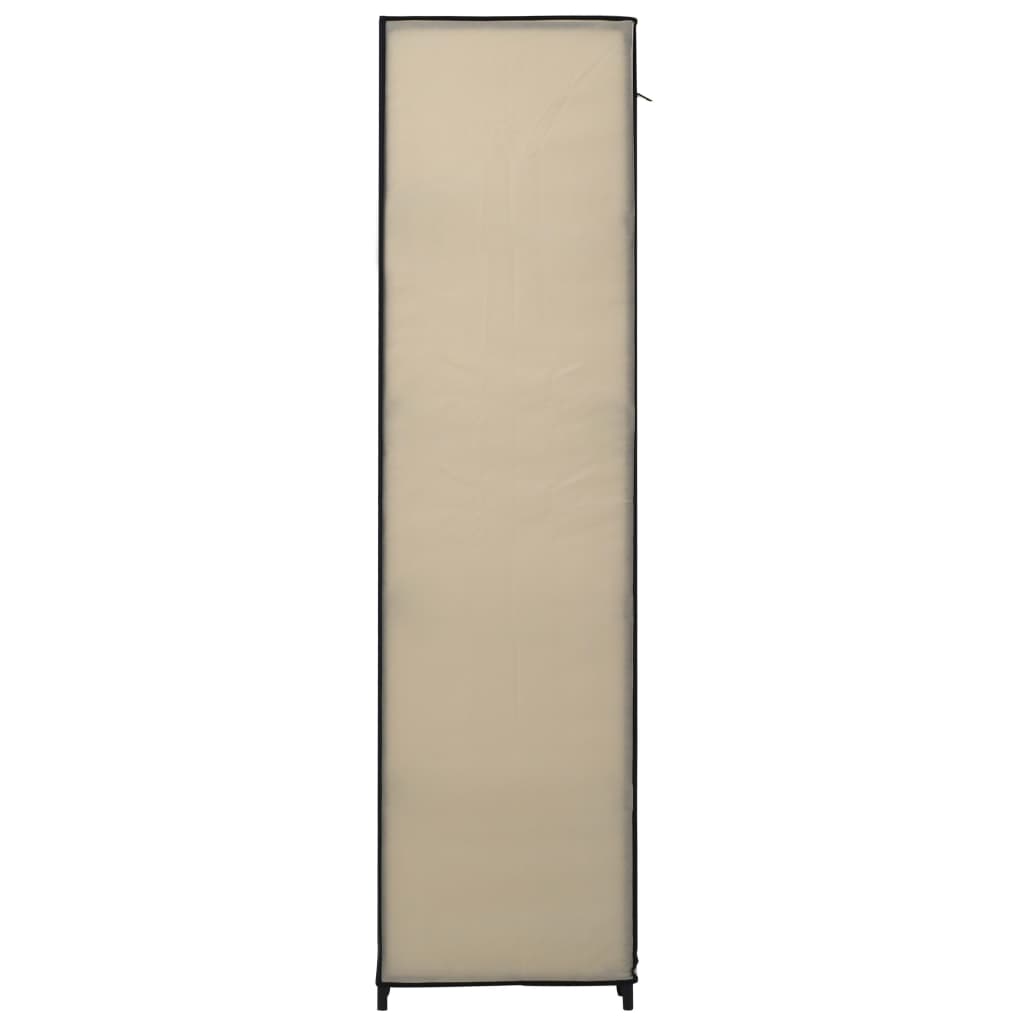 Skládací Šatní Skříně 2 Ks Krémové 110 X 45 X 175 Cm Textil