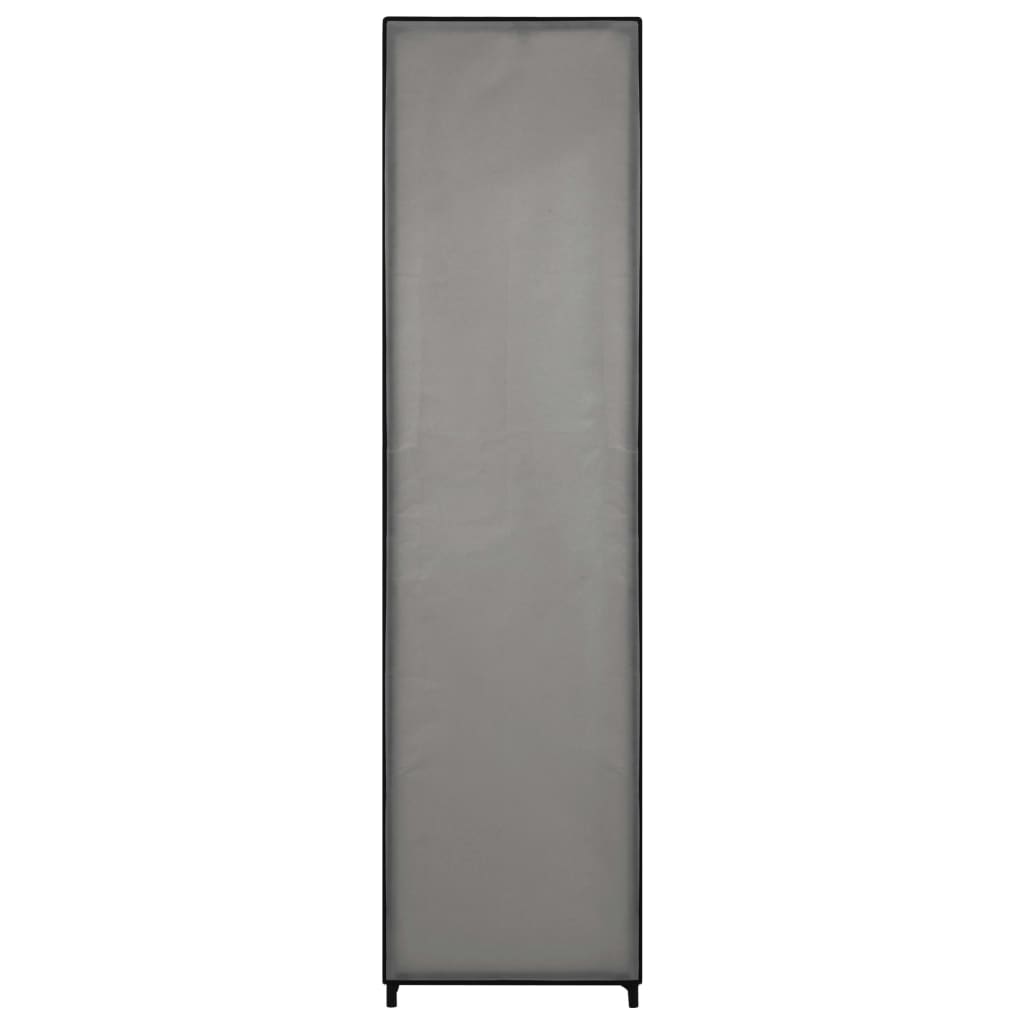 Šatní Skříň Se 4 Přihrádkami Šedá 175 X 45 X 170 Cm