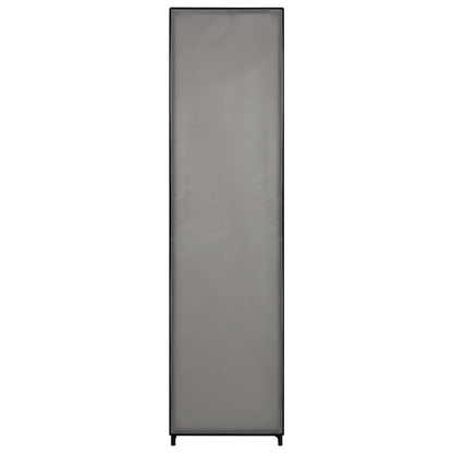 Šatní Skříň Se 4 Přihrádkami Šedá 175 X 45 X 170 Cm