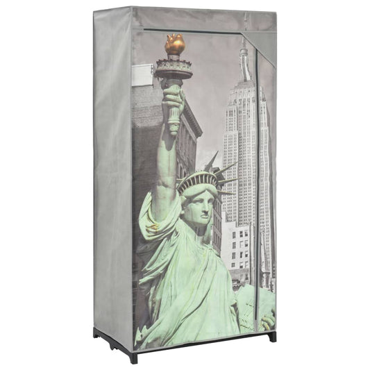 Šatní Skříň New York 75 X 45 X 160 Cm Textil
