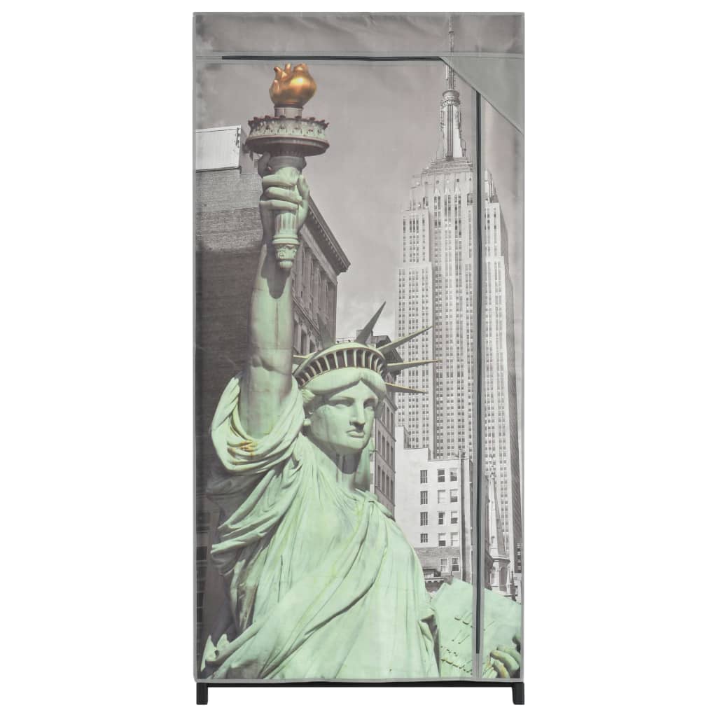 Šatní Skříň New York 75 X 45 X 160 Cm Textil