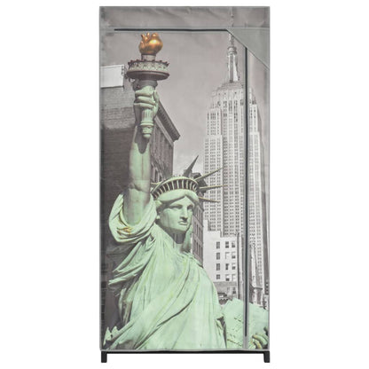 Šatní Skříň New York 75 X 45 X 160 Cm Textil