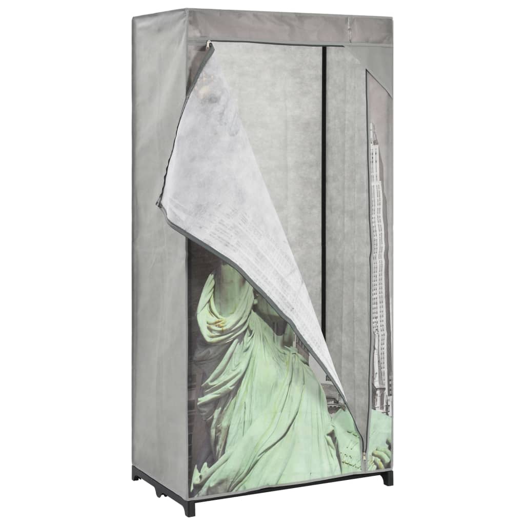 Šatní Skříň New York 75 X 45 X 160 Cm Textil