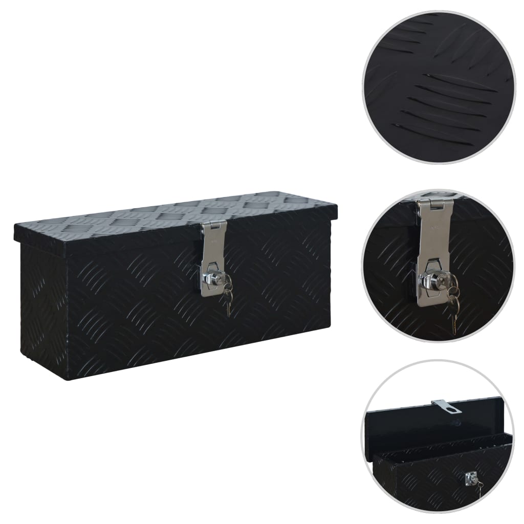 Hliníkový Box 485 X 140 X 200 Mm Černý