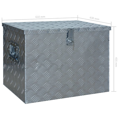 Hliníkový Box 610 X 430 X 455 Mm Stříbrný Zelená