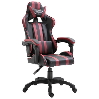 Herní Židle Vínová Umělá Kůže