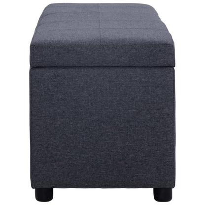 Lavice S Úložným Prostorem 116 Cm Světle Šedá Polyester