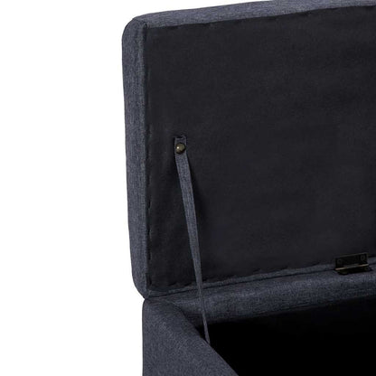 Lavice S Úložným Prostorem 116 Cm Světle Šedá Polyester