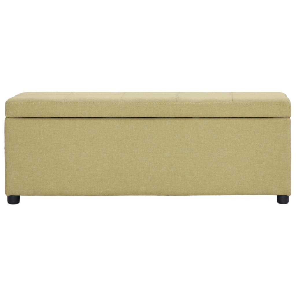 Lavice S Úložným Prostorem 116 Cm Zelená Polyester