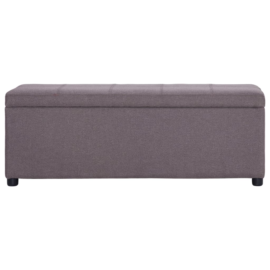 Lavice S Úložným Prostorem 116 Cm Taupe Polyester