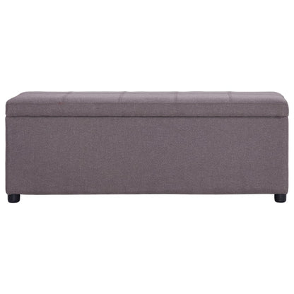 Lavice S Úložným Prostorem 116 Cm Taupe Polyester