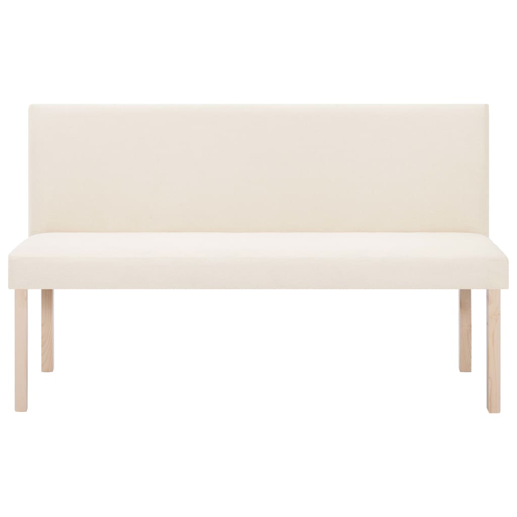Lavice 139,5 Cm Krémová Polyester