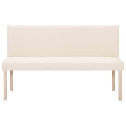 Lavice 139,5 Cm Krémová Polyester