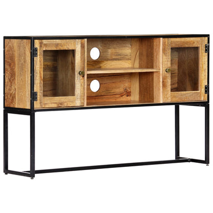 Tv Stolek 120 X 30 X 75 Cm Masivní Recyklované Dřevo Krémová