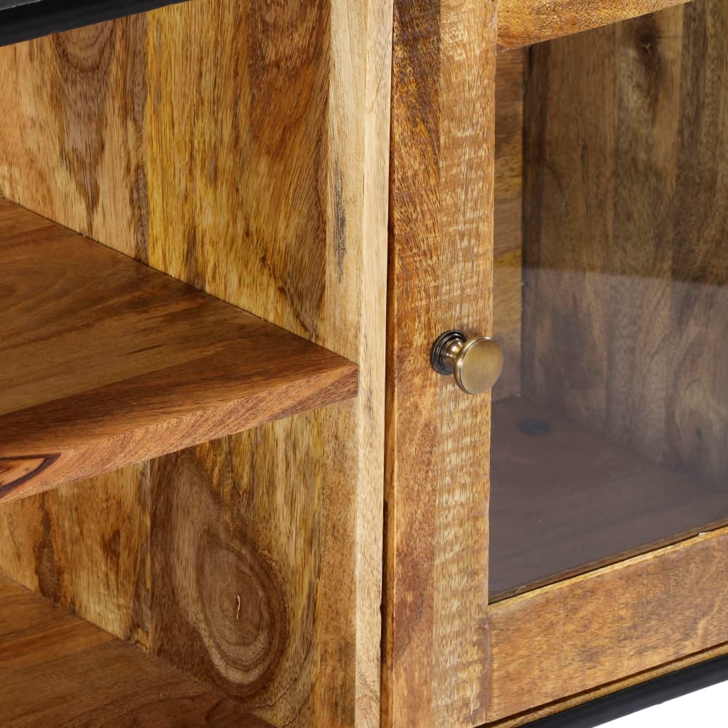Tv Stolek 120 X 30 X 75 Cm Masivní Recyklované Dřevo Krémová