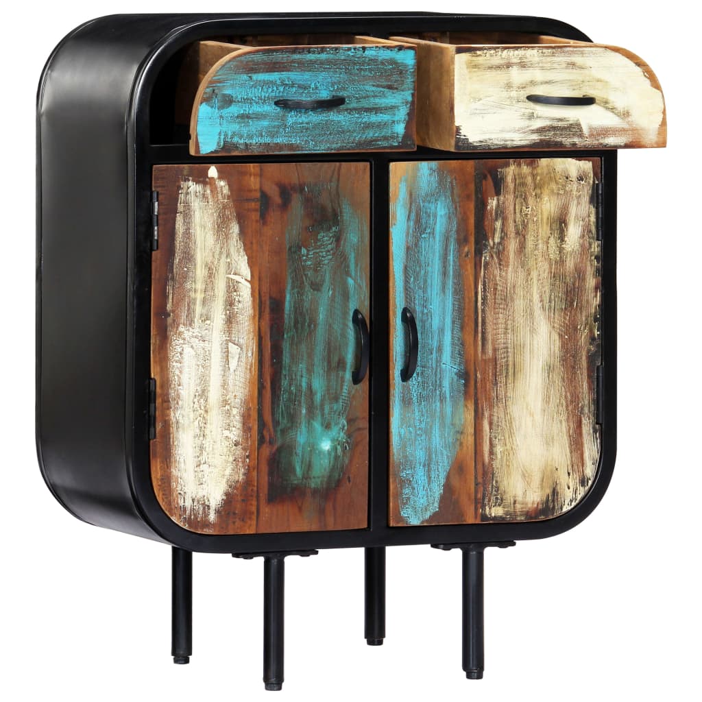 Příborník 60 X 30 X 75 Cm Masivní Recyklované Dřevo