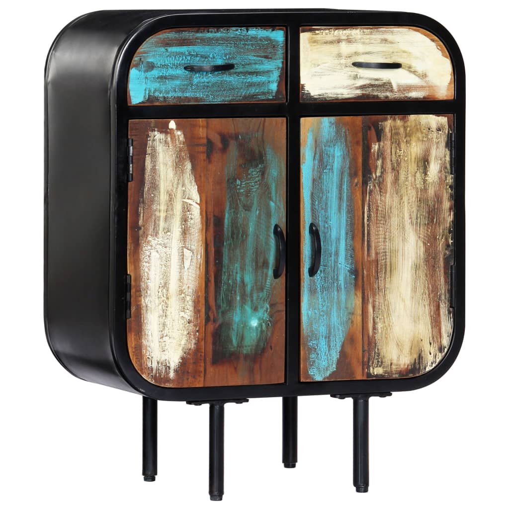 Příborník 60 X 30 X 75 Cm Masivní Recyklované Dřevo