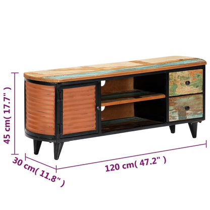 Tv Stolek 120 X 30 X 45 Cm Masivní Recyklované Dřevo