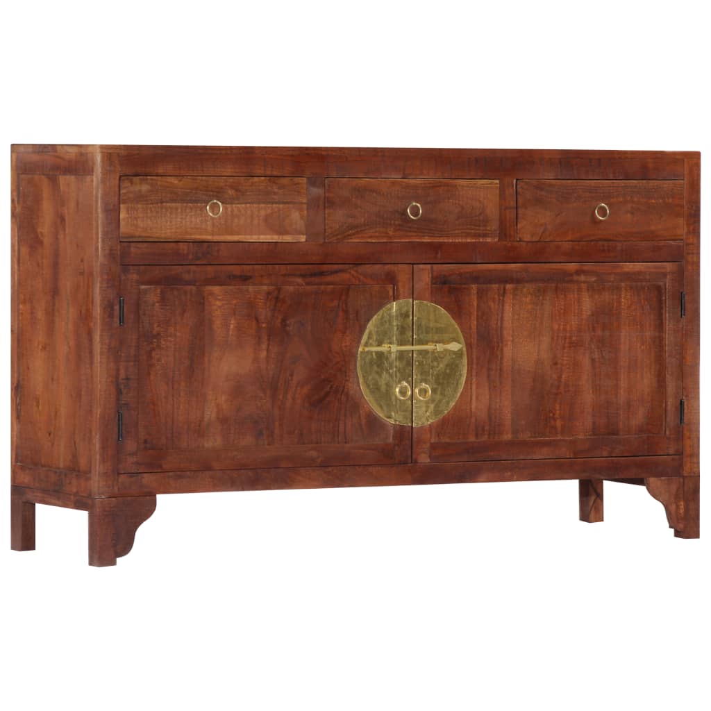 Příborník 140 X 40 X 80 Cm Masivní Akáciové Dřevo