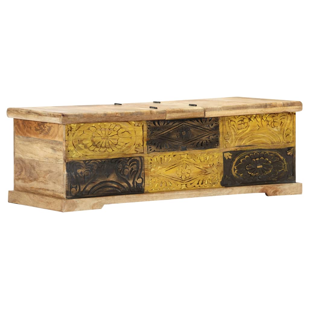 Konferenční Stolek 100 X 50 X 35 Cm Masivní Mangovníkové Dřevo