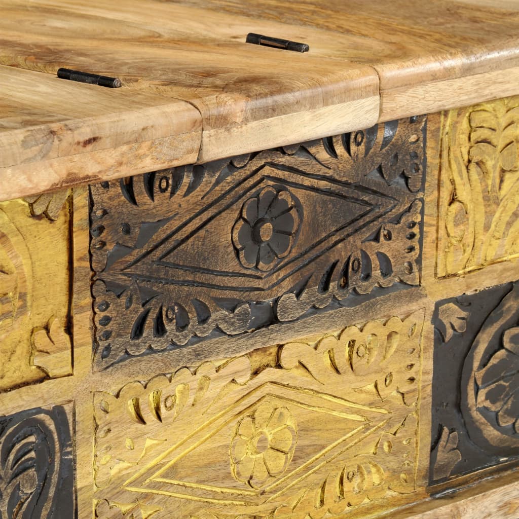 Konferenční Stolek 100 X 50 X 35 Cm Masivní Mangovníkové Dřevo