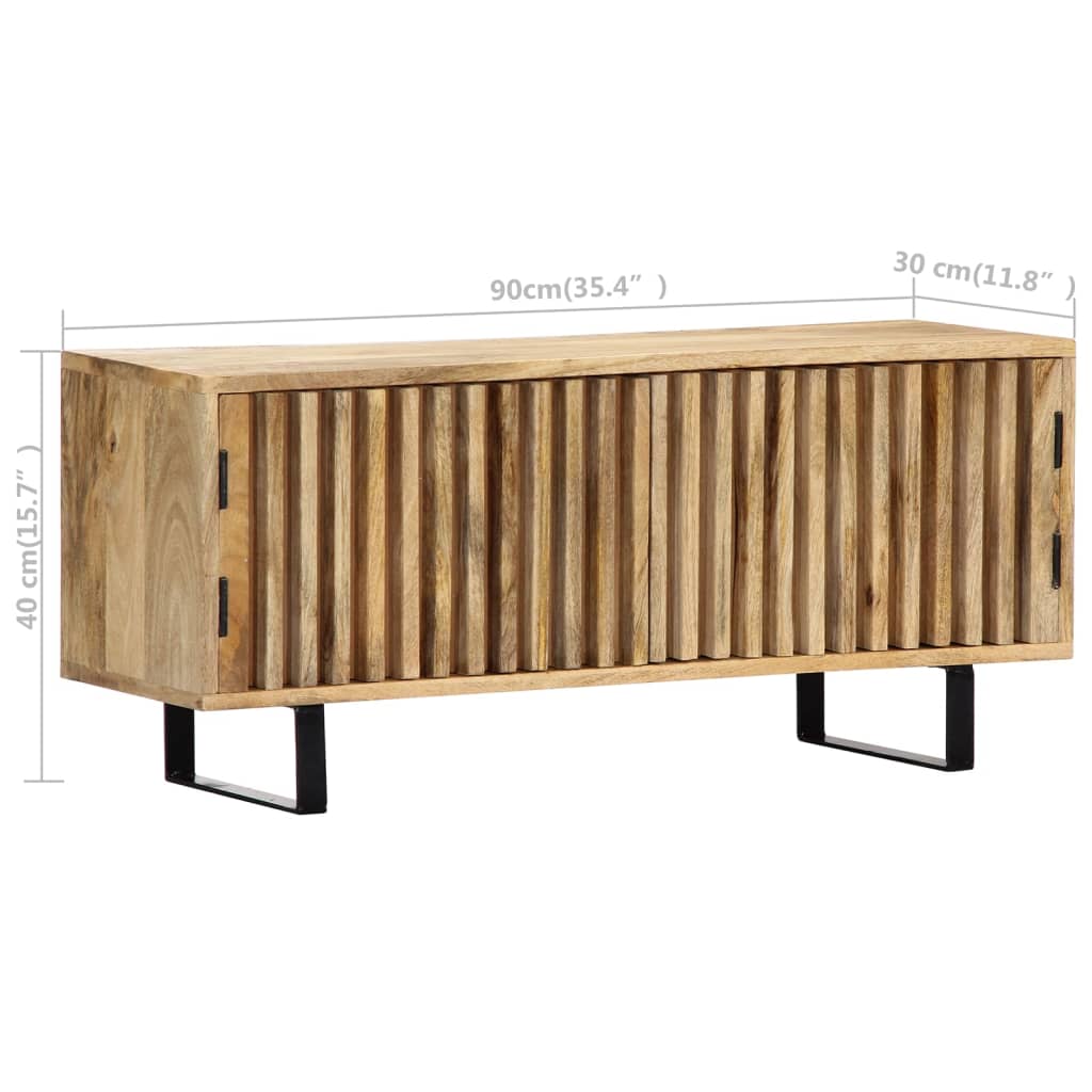 Tv Stolek 90 X 30 X 40 Cm Masivní Mangovníkové Dřevo