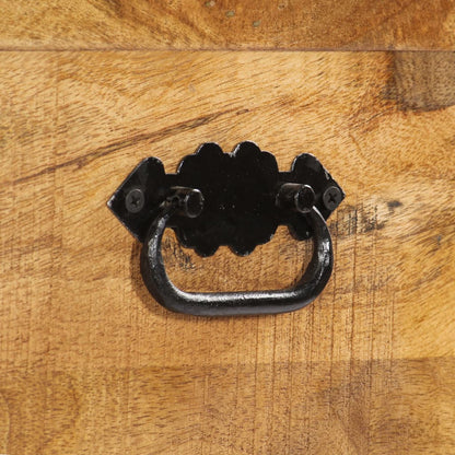 Botník 86 X 35 X 55 Cm Masivní Mangovníkové Dřevo