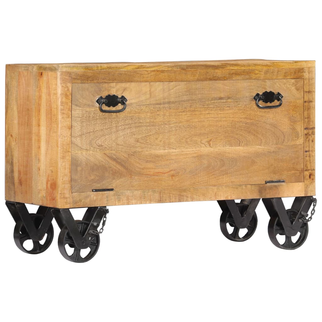 Botník 86 X 35 X 55 Cm Masivní Mangovníkové Dřevo