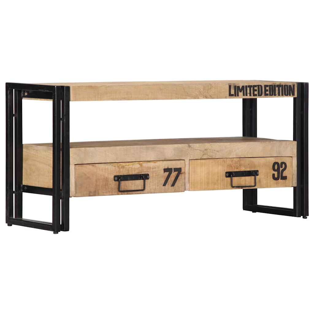 Tv Stolek 100 X 30 X 45 Cm Masivní Mangovníkové Dřevo