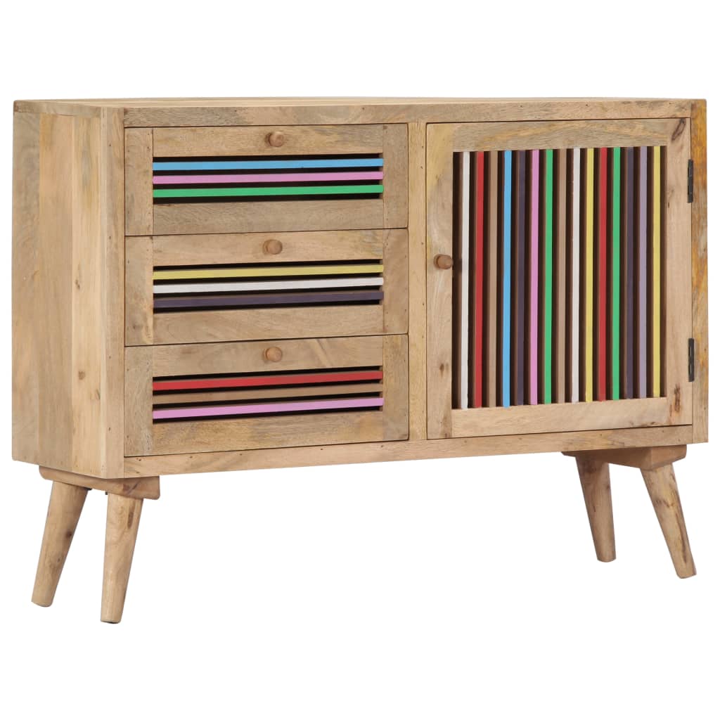 Příborník 100 X 30 X 75 Cm Masivní Mangovníkové Dřevo