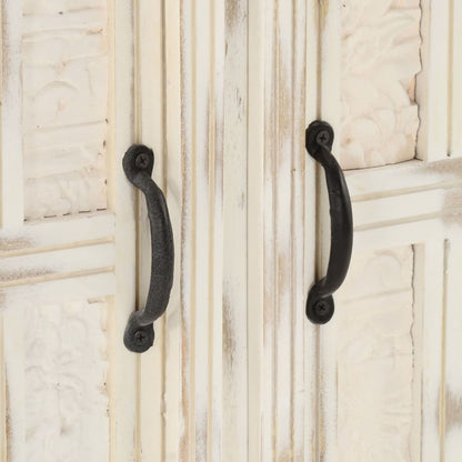 Příborník Bílý Masivní Mangovníkové Dřevo